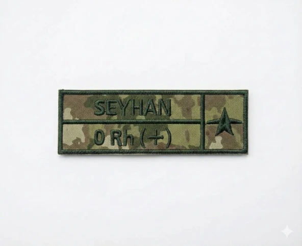 İHA sınıfı kamuflaj İsimlik 2 ADET - İHA isimlik - Resim 2