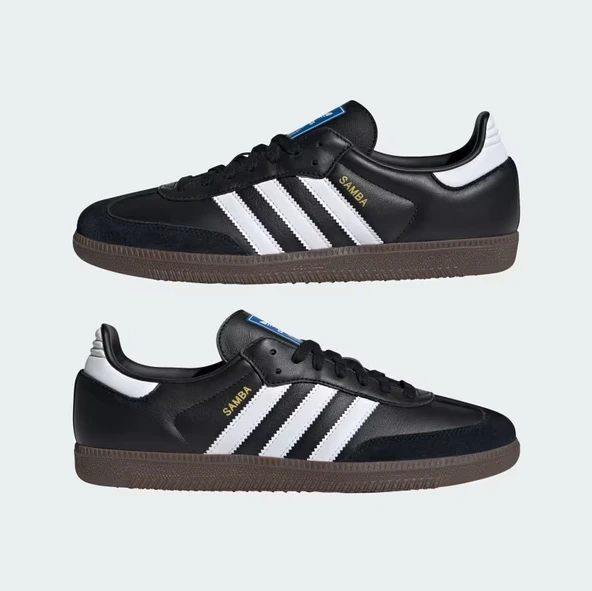 Adidas Samba OG B75807 Siyah-Beyaz Erkek Sneaker - Resim 7