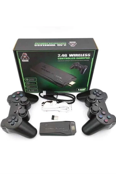 Retro Game Stick Çift Kol Kablosuz Atari Oyun Konsolu 2.4g Uyumlu - Resim 5