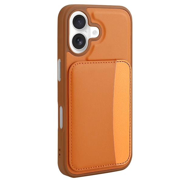 iPhone 17 Kılıf Kartlıklı X-Kart Silikon Kapak - Resim 3