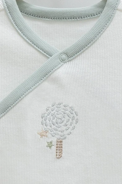 Caramell %100 Pamuk Hello Forest 2'li Bebek Body CRML.BE1954 - Resim 2