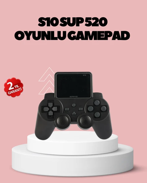 HDMI TV Bağlantılı Orijinal S10 Gamepad 520 Oyunlu 2025 Seri Oyun Konsolu ürün görseli 1