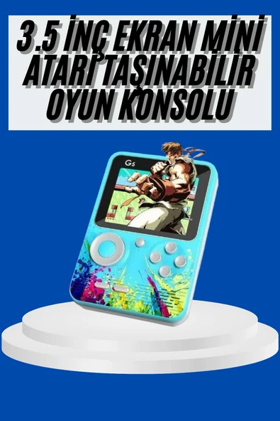 Çocuklara Özel 4K HD Retro Oyun Konsol El Atari Taşınabilir 500 Oyunlu ürün görseli 1