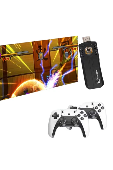 20.000 Oyunlu Kablosuz Çift Kol Retro Oyunlar Çift Kollu Game Stick - Resim 2