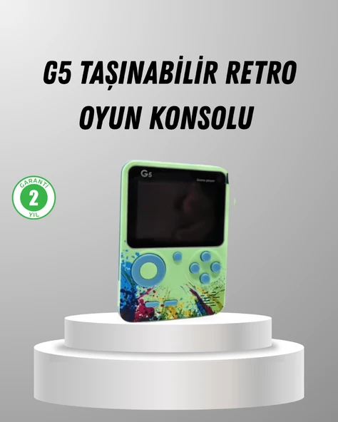 500 Oyunlu G5 Retro Mini Oyun Konsolu 3 İnç Ekran ve AV TV Desteği ürün görseli 1
