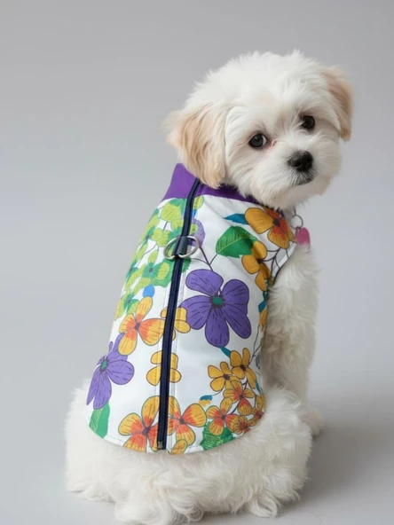 Flora Rain Küçük Köpek Yağmurluk Ceket - Resim 9