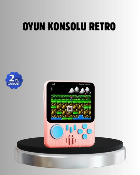 Retro Oyun Konsolu – 3.5 İnç Ekran 666 Klasik Oyun TV Bağlantılı ürün görseli 1