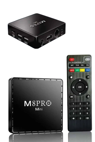 M8 PRO Mini 2.4G 10K ultra HD 64 GB TV BOX Android TV GAME BOX  2 Adet Oyun Konsolu - Resim 5