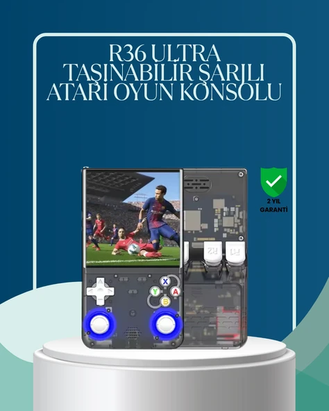 R36 Ultra Çift Joystickli Retro Oyun Konsolu 2500mAh Bataryalı ürün görseli 1
