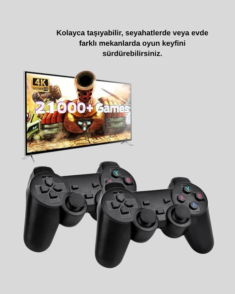 2.4G Kablosuz Mini Oyun Konsolu Taşınabilir ve Şık Tasarım - Resim 5