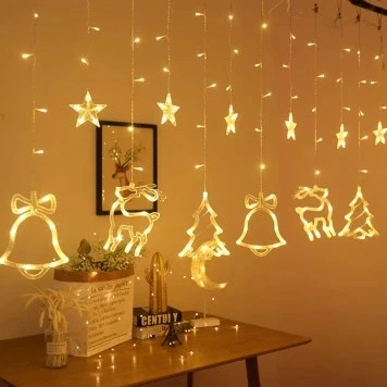 3m 6 Sıra Şekilli Perde Led Işık Gün Işığı ürün görseli