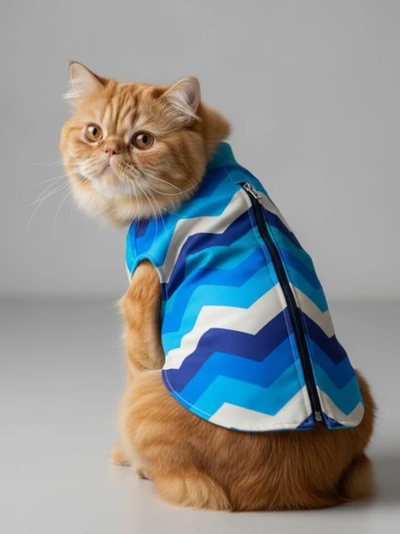 Surf Rain Kedi Yağmurluk Ceket - Resim 6