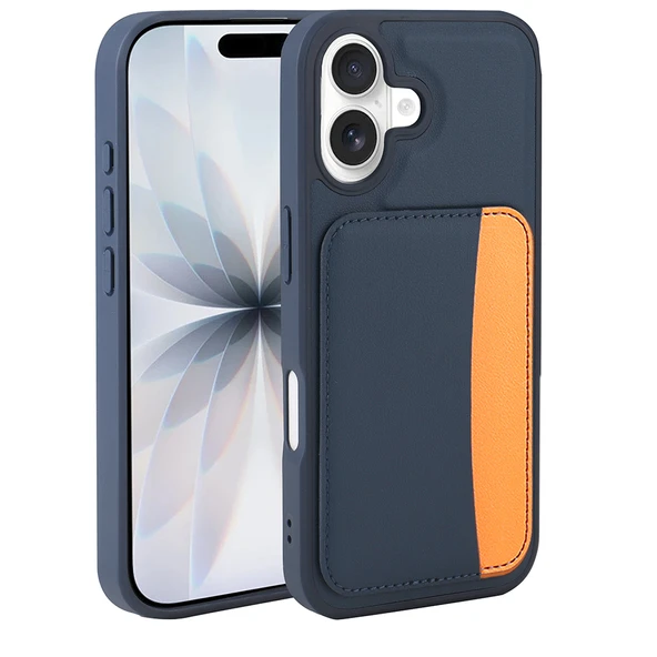 iPhone 17 Kılıf Kartlıklı X-Kart Silikon Kapak - Resim 12