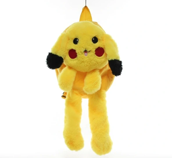 MDB Peluş Işıklı Oynar Kulaklı Pikachu Sırt Çantası ürün görseli 1