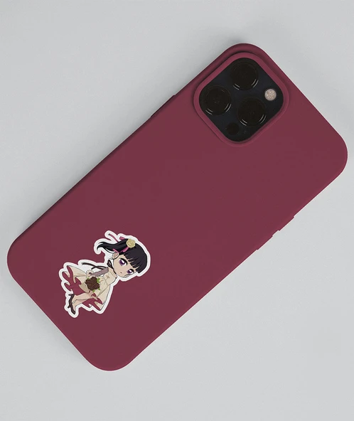 Kanao Tsuyuri-Demon Slayer-Aoi Kanzaki-parlak kağıt -2li sticker set süsleme - Resim 5