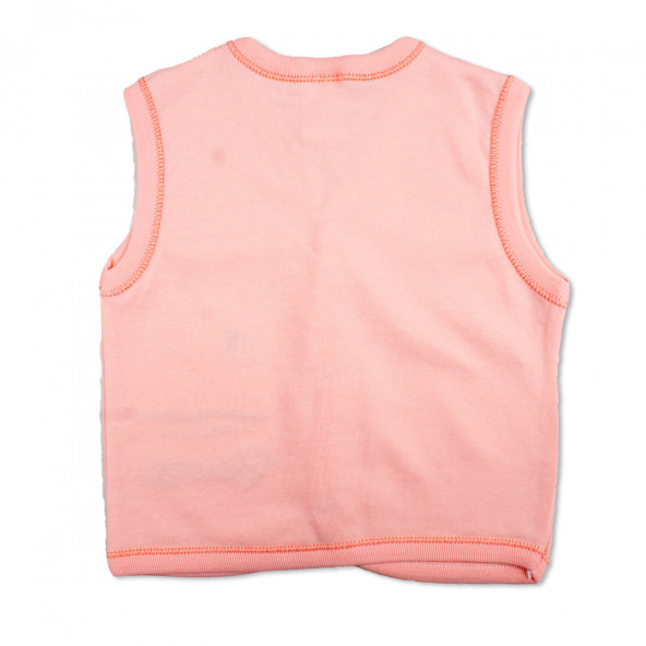 Pembe Kuğu Desenli Bebek Yelek - 2