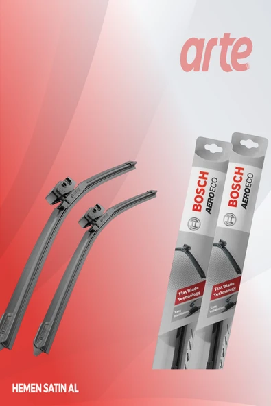 Alfa Romeo Junior 2024-2026 Uyumlu | Bosch Aeroeco Serisi Ön Silecek Takımı | 2'li Set | - Resim 4