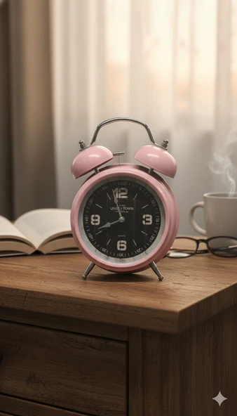 LEBRON Pilli Işıklı Çalar Saat PEMBE ürün görseli 1