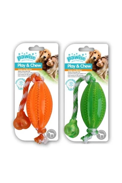 Pawise Kemirme Oyuncağı İpli Rugby Topu 40 cm ürün görseli