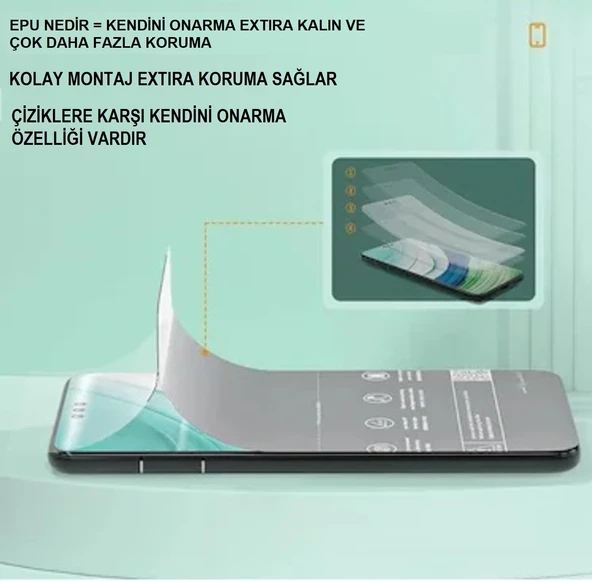 Samsung Galaxy M32S Nano Ekran Koruyucu Ultra İnce EPU - 0.18 mm HD STAREX - Resim 5