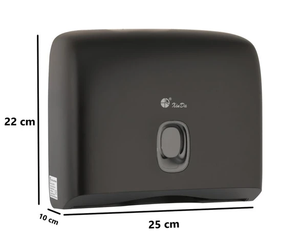 Omnipazar Xinda ZJH230 Z Katlı Kağıt Havlu Dispenseri Plastik 200'lü Siyah - Resim 3