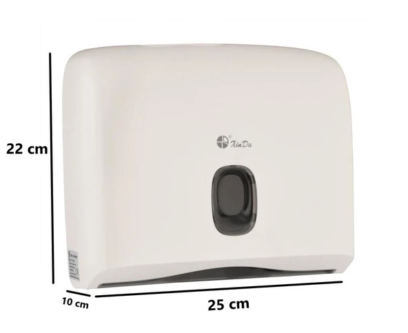 Omnipazar Xinda ZJH230 Plastik Z Katlı Kağıt Havlu Dispenseri 200'lü Beyaz - Resim 3