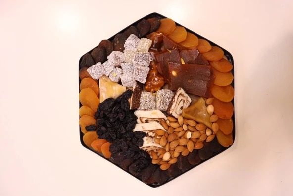 Öz Altın Kayısı Altıgen Karışık Sepet 1.5 KG ürün görseli 1