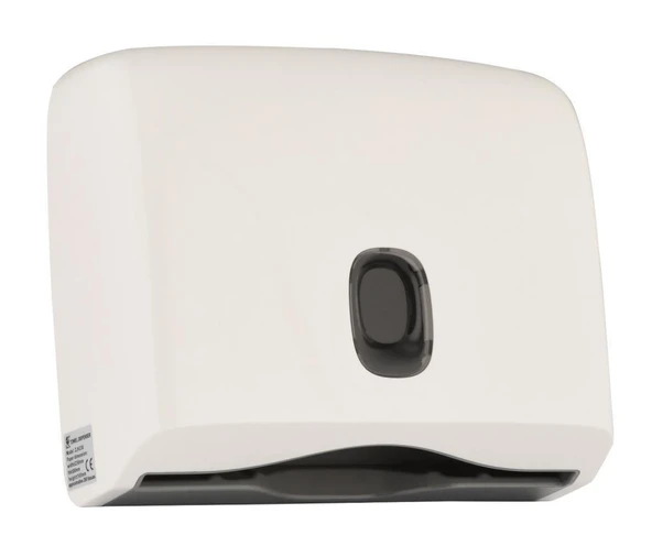 Omnipazar Xinda ZJH230 Plastik Z Katlı Kağıt Havlu Dispenseri 200'lü Beyaz ürün görseli 1