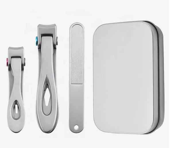 Ultra Geniş Ağızlı Paslanmaz 3 lü Tırnak Makas Seti - Resim 2