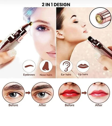 Simli Yüz Kaş Epilatör Kıl Kaş Bıyık Tüy Alma Aleti - Resim 2