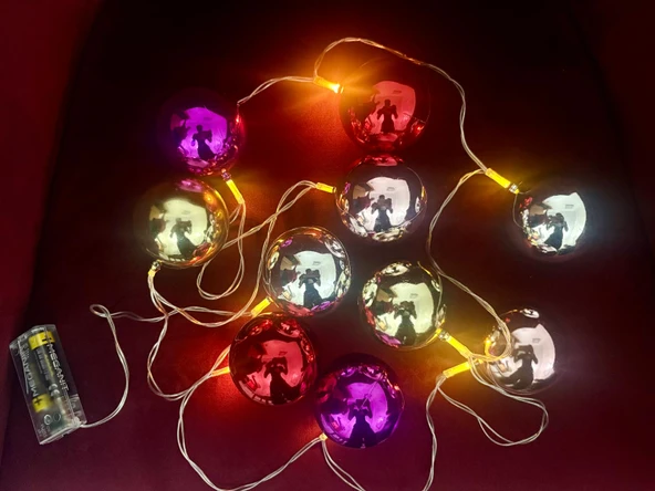 2 Metre 10 Led Pilli 2 Kademeli Parlak Top Led ürün görseli 1