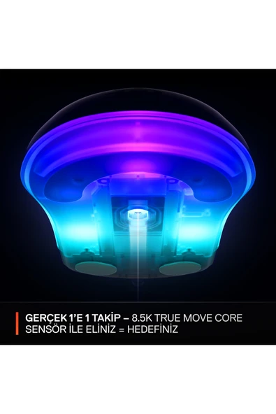 SteelSeries Rival 3 Gen 2 Optik 6 Tuş 8500DPI Kablolu RGB Gaming (Oyuncu) Mouse - Siyah - Resim 5