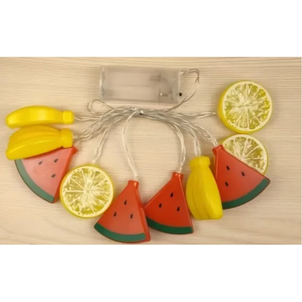 2m 10 Led Karışık Meyveler Şekilli Işık ürün görseli 1