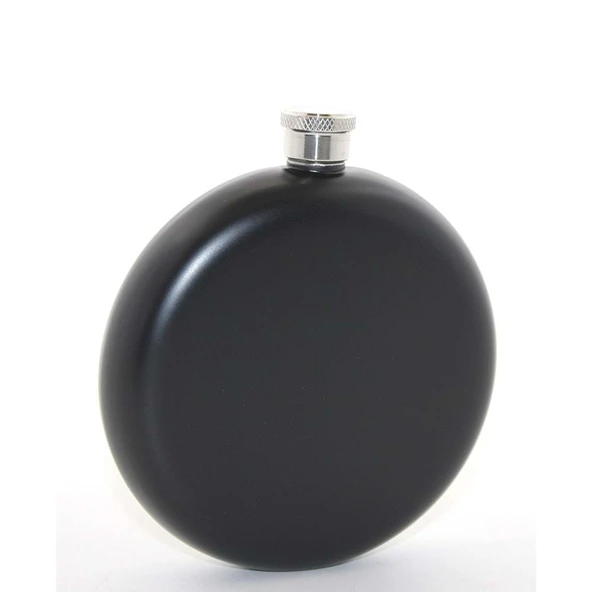 Paslanmaz Çelik Yuvarlak 8 Oz Tekli Matara - Resim 2