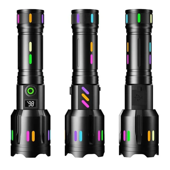 Zoomlu 50W Şarjlı Powerbank El Feneri ürün görseli 1