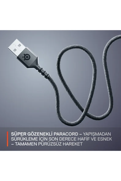 SteelSeries Rival 3 Gen 2 Optik 6 Tuş 8500DPI Kablolu RGB Gaming (Oyuncu) Mouse - Siyah - Resim 8