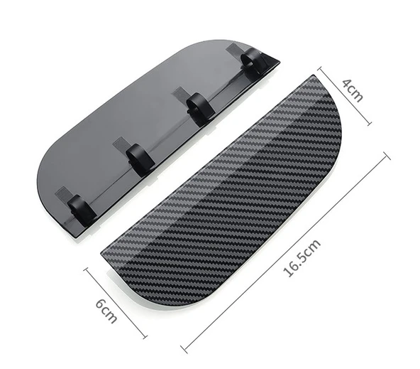 Araba Ayna Yağmur Koruyucu Siper Karbon Desenli - Resim 5