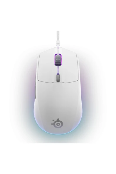 SteelSeries Rival 3 Gen 2 Optik 6 Tuş 8500DPI Kablolu RGB Gaming (Oyuncu) Mouse - Beyaz ürün görseli 1
