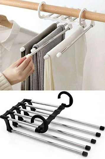 Katlanabilir 5li Pantolon Askısı ürün görseli 1