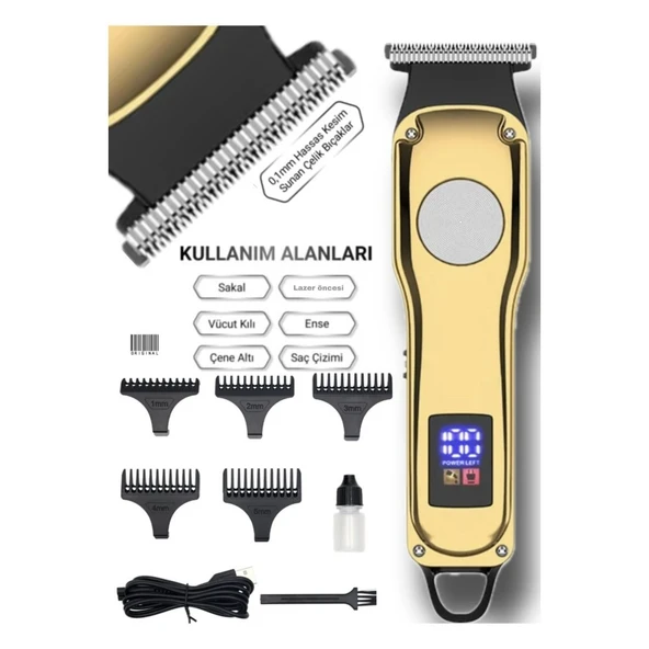 Sakal Ense Epilasyon Öncesi Dijital Göstergeli Tıraş Makinesi ürün görseli 1
