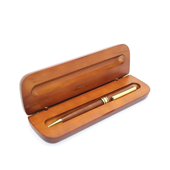 Ahşap Kutulu Tükenmez Kalem - Resim 2