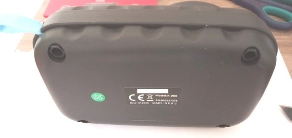 TNX EslifeTech26 K-255 Bluetooth Speaker Hoparlör Ses Bombası-Siyah - Resim 4