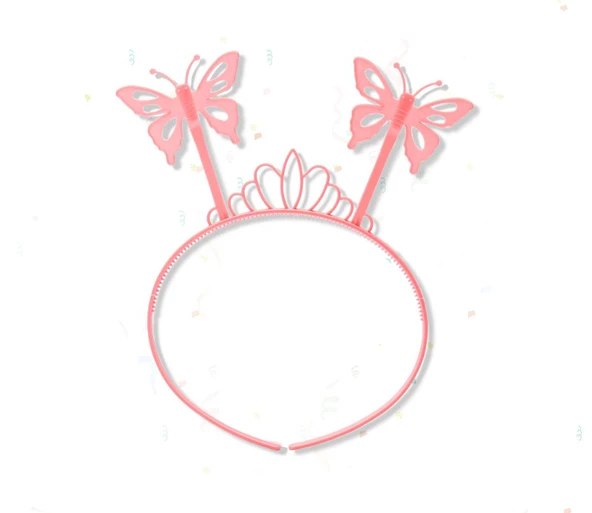 Kelebek Kız Seti - 50 cm Kelebek Kanadı, Taç ve Asa - Resim 2