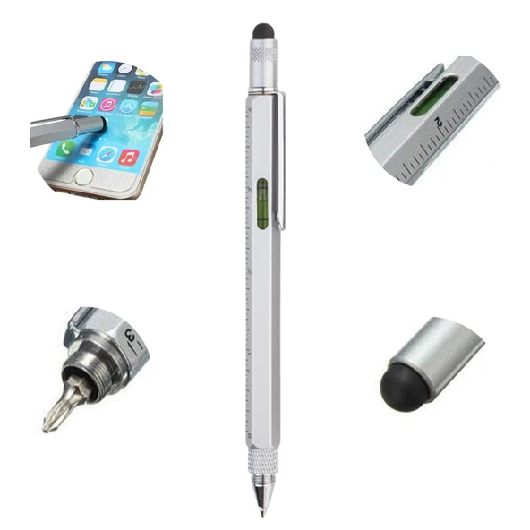 Cetvelli Tornavidali Su Terazili İlginç Dokunmatik Mimar Kalem ürün görseli 1