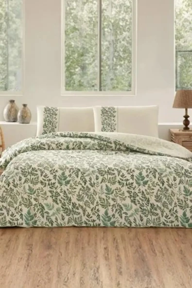 Özdilek Kalendra Nev Tek Kişilik Nevresim Takımı - Yeşil ürün görseli 1