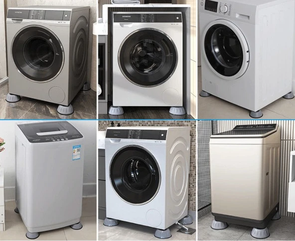 Çamaşır Makinesi Titreşim Engelleyici Stoper GRİ 4 lü Set - Resim 3