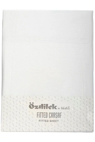 Özdilek Lastikli Fitted Tek Kişilik Çarşaf Takımı 100*200 Beyaz ürün görseli 1