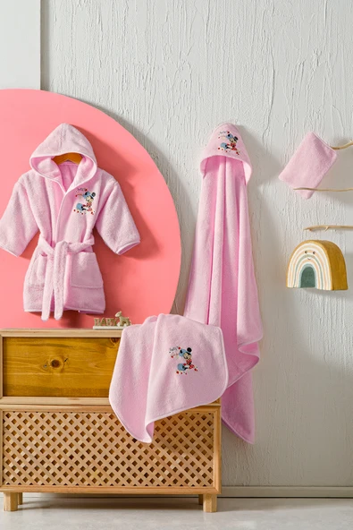 Özdilek Minnie Mouse Disney Lisans Baskılı Bambu Yenidoğan Bebek Seti ürün görseli 1