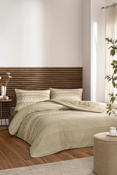 Özdilek Herringbone Çift Kişilik Soft Life Saten Nevresim Takımı ürün görseli 1