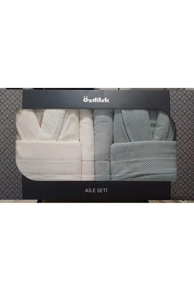 Özdilek Colored (DSM) Krem - Yeşil Aile Seti - Resim 4